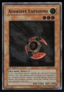 Adhesive Explosive SOI-EN011 1st Edition Ultimate Rare EURO EOA ERROR YU-GI-OH - Image 1