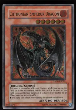 Chthonian Emperor Dragon (UTR) TAEV-EN019 Ultimate Rare TWED ENHANCED YU-GI-OH - Image 1