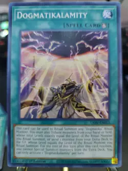 LIOV-EN053 DOGMATIKALAMITY COMMON 1ST EDITION YuGiOh CARD - Image 1