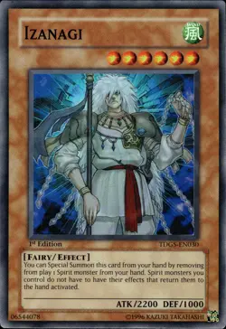 Izanagi - Super Rare 1st Edition TDGS-EN030 - LP - YuGiOh - Image 1