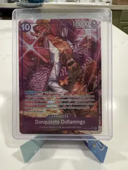 One Piece TCG Donquixote Doflamingo OP14-069 SR Alt Art Azure Sea's Seven NM/M - Image 1