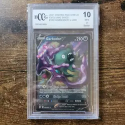 2021 Pokemon Garbador Evolving Skies BCCG Graded Perfect 10 Card 100/203 PSA SGC - Image 1