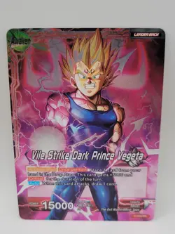 Vile Strike Dark Prince Vegeta P-025 PR Leader Promo Dragon Ball Super Card Game - Image 1
