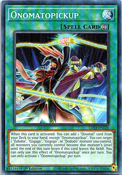 Onomatopickup LDS3-EN128 Yu-Gi-Oh Card NM 1st Edition - Image 1