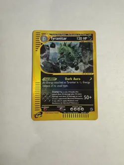 Pokemon TCG Tyranitar Expedition Base Set Reverse Holo Card 29/165 LP - Image 1
