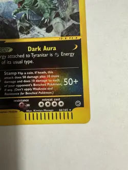 Pokemon TCG Tyranitar Expedition Base Set Reverse Holo Card 29/165 LP - Image 5