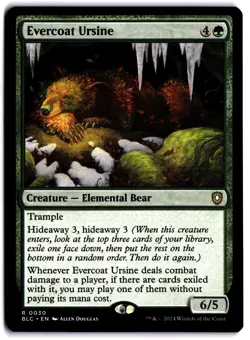Evercoat Ursine NM BLC Commander: Bloomburrow MTG - Image 1