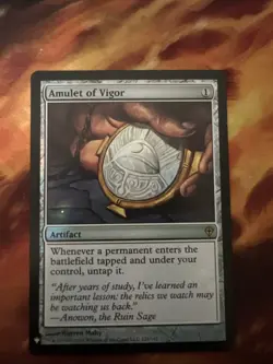 Magic: The Gathering Amulet Of Vigor The List Foil NM - Image 1