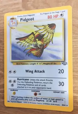 Pidgeot 8/64 Jungle - Pokemon Holo Rare PSA 6-8U NM-Mint - Image 3