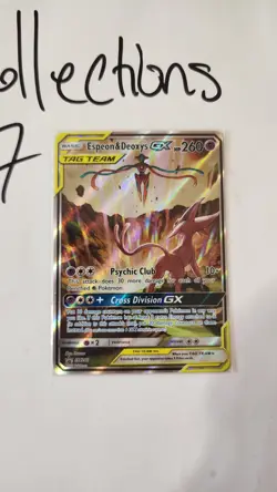 Espeon and Deoxys GX Tag Team Ultra Rare Pokemon TCG Full Art NM - Image 2