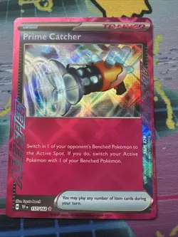 Pokemon TCG Prime Catcher Scarlet Violet-Temporal Forces 157/162 Holo Ace Rare - Image 1