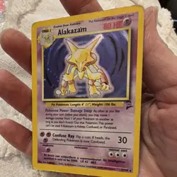 Wizards of the Coast Alakazam 001/130 Base Set 2 Holo Rare Pokemon TCG English - Image 3