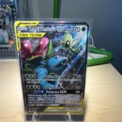 Celebi & Venusaur GX TAG TEAM Promo Holo SM167 SM Basic Pokemon Card - Image 1