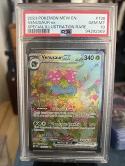 Venusaur Ex SV:151 PSA 10 GEM MINT #198/165 Pokemon TCG 2023 SIR English - Image 3