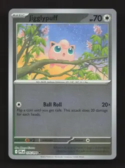 Jigglypuff 076/094 Common Phantasmal Flames Pokemon Reverse Holo Near Mint - Image 1