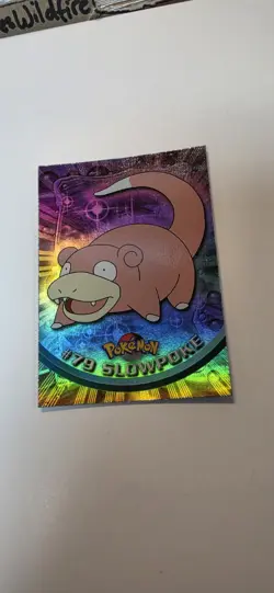 Topps Pokemon TV Animation Series 2 Rainbow Foil #79 Slowpoke - Image 2