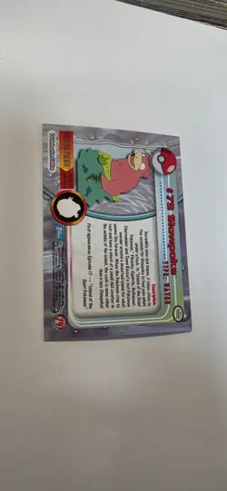 Topps Pokemon TV Animation Series 2 Rainbow Foil #79 Slowpoke - Image 4