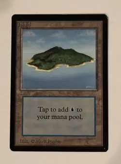 Island (B) Limited Edition - Beta Edition Regular, Magic The Gathering Card MTG - Image 1