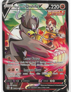 Single Strike Urshifu V SWSH09: Brilliant Stars Trainer Gallery TG18 Pokemon TCG - Image 1