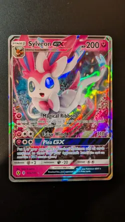 Pokemon Sylveon GX Alternate Art Holo Promo 092A/145 200 HP - Image 1
