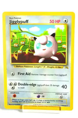 Pokemon Card TCG Jigglypuff Glossy Grey Star Promo 1999 English MP - Image 1