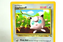 Pokemon Card TCG Jigglypuff Glossy Grey Star Promo 1999 English MP - Image 2