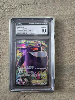 Pokemon Phantom Forces Gengar EX Full Art 114 CGC 10 GEM MINT POP 5!! - Image 1