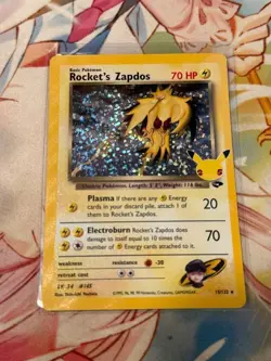 Pokemon Celebrations Rocket's Zapdos 15/132 - Image 1