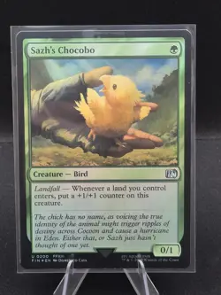 MTG Final Fantasy *FOIL* U Sazh's Chocobo #0200 - Image 1
