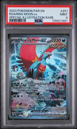 Roaring Moon EX 251/182 Special Illustration Rare Pokemon PSA 9 *881 - Image 1