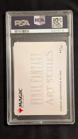 PSA 10 MTG Final Fantasy Sephiroth Fabled Soldier Art Series Gem Mint Pop3 - Image 2