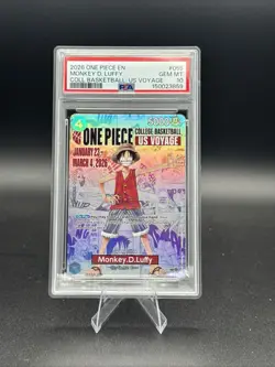 One Piece Monkey D. Luffy College Basketball US Voyage 2026 #055 PSA 10 Gem MT - Image 1