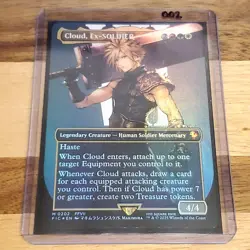 1x Cloud, Ex-SOLDIER, Borderless Art Foil 0202, Final Fantasy, MTG NM - Image 4