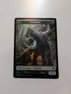 MTG - Elephant/Griffin Token (Foil) - Dominaria Remastered NM/M Condition - Image 1