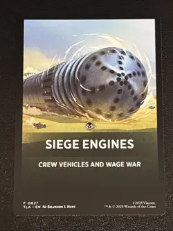 MTG Avatar: The Last Airbender Siege Engines Theme Card 0027 NM - Image 1