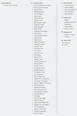 Winota, Joiner of Forces Deck Commander/EDH MTG Magic The Gathering - Image 2