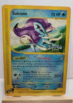 Pokemon TCG Suicune Black Star Promo 53 WOTC 2002 Damaged Pokemon 4Ever (DMG!) - Image 1