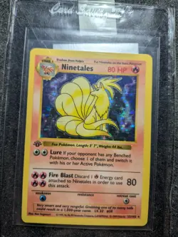 Pokemon TCG First Edition Grey Stamp Ninetails - Image 1