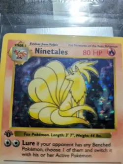 Pokemon TCG First Edition Grey Stamp Ninetails - Image 2