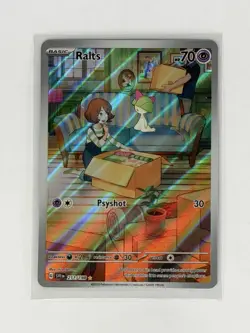 Pokemon Ralts 211/198 SV01 Scarlet & Violet Illustration Rare Holo English TCG - Image 1