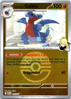 Cynthia's Gabite (Poke Ball) 110/217 ME: Ascended Heroes Pokemon Reverse Holo NM - Image 1