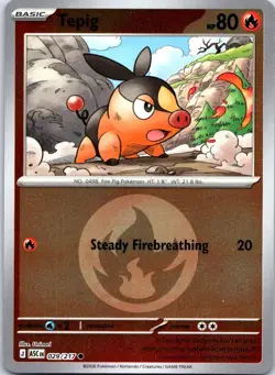 Tepig (Energy Symbol) 029/217 Holo ME: Ascended Heroes Pokemon Reverse Holo NM - Image 1