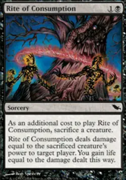 1 x Rite of Consumption - Shadowmoor - Moderate Play - MTG - Image 1