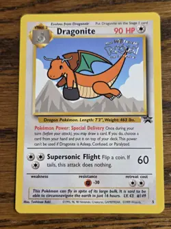Pokemon Wotc Black Star Promo # 5 Movie Promo DRAGONITE **not played** - Image 1