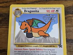 Pokemon Wotc Black Star Promo # 5 Movie Promo DRAGONITE **not played** - Image 2