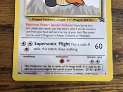 Pokemon Wotc Black Star Promo # 5 Movie Promo DRAGONITE **not played** - Image 3