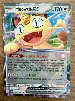 Meowth EX #062/088 | Double Rare | Pokemon ME03: Perfect Order NM Condition - Image 1