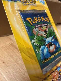 1999 TCG WOTC POKEMON BASE SET UNLIMITED BOOSTER PACK SEALED BLISTER VENUSAUR - Image 4