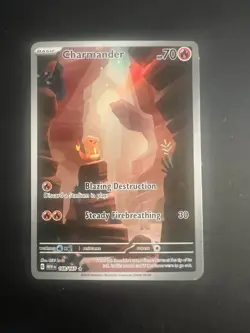 Pokemon TCG Charmander 168/165 Sv: Scarlet & Violet 151 Illustration Rare Holo - Image 1