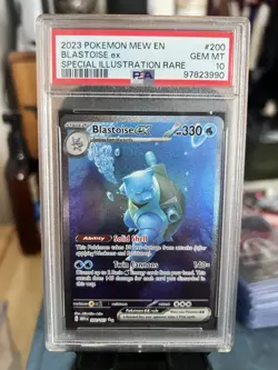 Blastoise EX 200/165 SV Scarlet Violet 151 PSA 10 GEM MINT Pokemon SIR English - Image 3